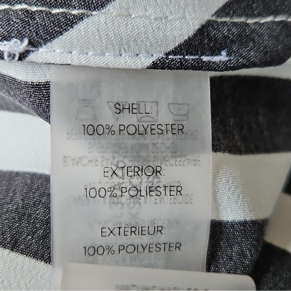 Karl Lagerfeld Monochrome Striped Button Down Shirt - Picture 4 of 6